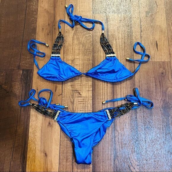 NWOT Beach Bunny | Out Of Your League Embellished Two Piece Bikini - Picture 3 of 16